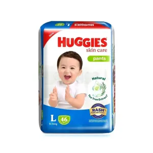 Huggies Skincare Pants L 46Pcs (9-14Kg)