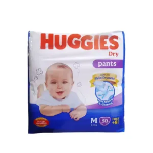 Huggies Dry Medium Pant Diaper 6-12Kg - 58 Pcs (Malaysia)