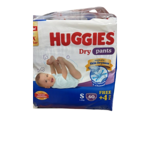 Huggies Small Pants Disposable Diaper – 60+4 Free Pack