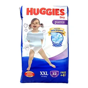 Huggies Dry XXL Pant Diaper 15-25Kg - 34 Pcs (Malaysia)