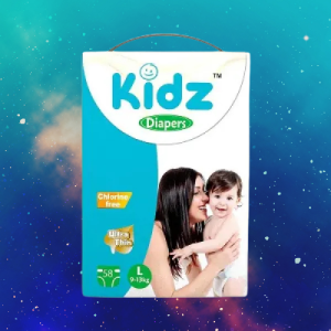 Kidz Baby Diaper Belt L (9-13 kg) 58 pcs