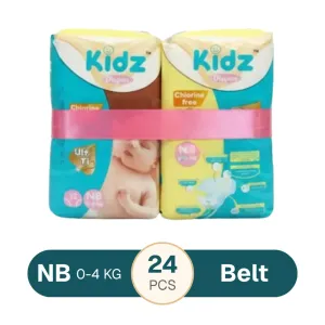 Kidz Ultra Thin NB Belt Diaper (0-4kg)24pcs
