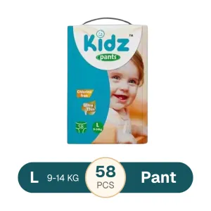 Kidz Pants Style Baby Diaper (9–14 kg) – L 58 pcs
