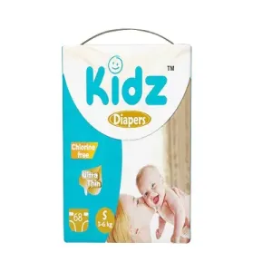 Kidz Baby Diaper Belt S (3-6 kg) 68 pcs