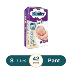 Kinder Diaper Comfy Fits Pants Jumbo S (3-8Kg) 42pcs