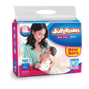 Supermom Baby Diaper New Born (0-4kg) - 20 pcs