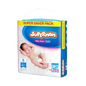 Supermom Baby Pant Diaper Small (0-8) kg - 60 pcs 