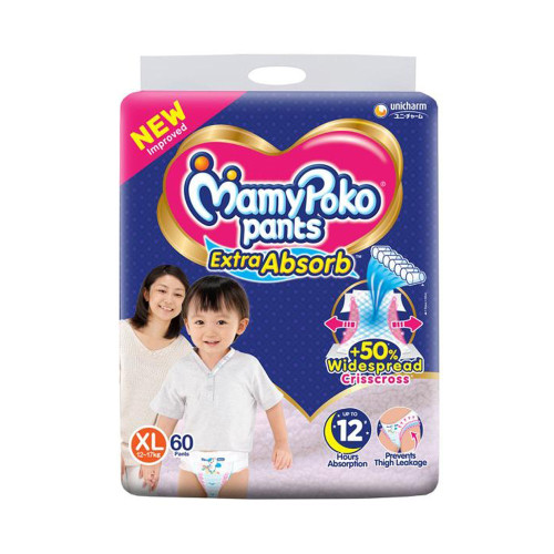 MamyPoko Pants XL 12-17 Kg 60 Pcs (Made in India)