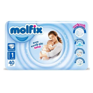 Molfix Twin Newborn Belt 2-5 Kg 40 Pcs (Made in Turkey)