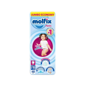 Molfix Jumbo Pants XXL 15+ Kg 48 Pcs (Made in Turkey)