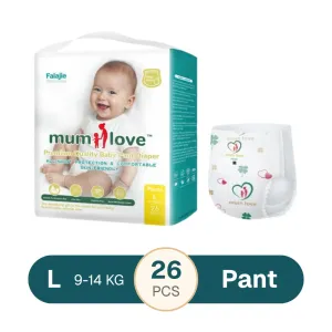 Mumlove Ultra Thin Baby Pant Diaper L 9-14kgs - 26 pcs