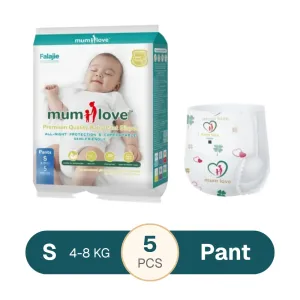 Mumlove Ultra Thin Baby Pant Diaper S 4-8kgs - 5 pcs