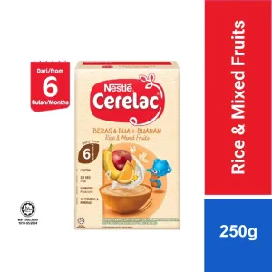 Nestle Cerelac Rice & Mixed Fruit 250gm( Malaysia)