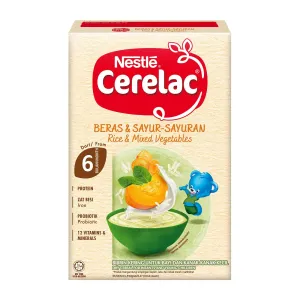 Nestle Cerelac Rice & Mixed Vegetables 250gm( Malaysia)