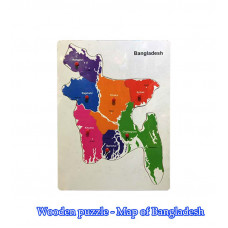 Wooden Puzzle Bangladesh Map