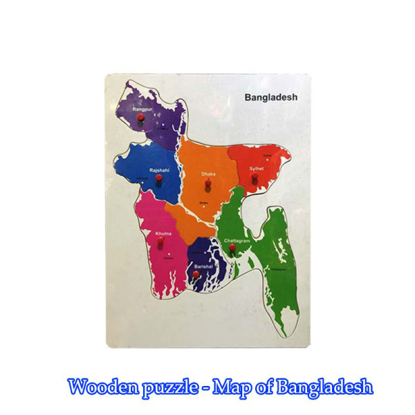Wooden Puzzle Bangladesh Map