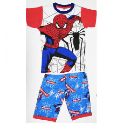 Boy's T-Shirt With Pant Spiderman - Red