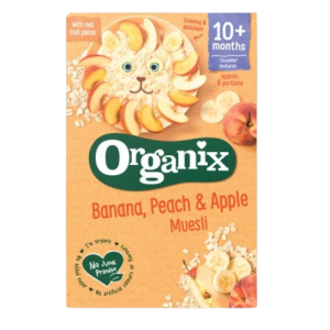 Organix Banana, Peach & Apple Baby Muesli 200g 10 months+