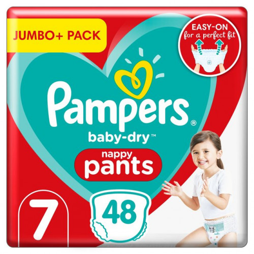 Pampers Baby Size 7 Pant 17+kg- 48 Pcs (UK)