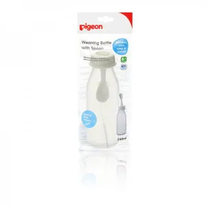 Pigeon Weaning Bottle with Spoon 240ml - D329