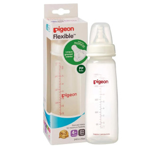 Pigeon Flexible Peristaltic Nipple Nursing Bottle PP 240Ml (M) - 26684