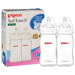 Pigeon Softouch Peristaltic Plus Twin Pack 240ml - 26678