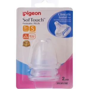 Pigeon Softouch Tm Pperistaltic Plus Nipple (S) Size -Blister Pack 2pcs – 26654