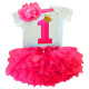 1 Year Baby Girl Dress Princess Girls: Red doted