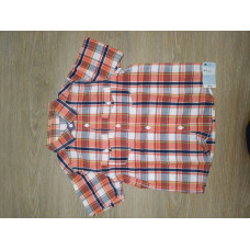 MotherCare Boy Check Shirt - Short Sleeve 