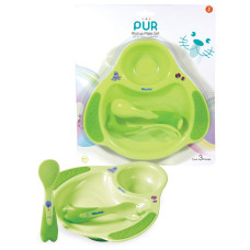 Pur Walrus Meal time Set - Plate & Cutlery