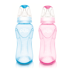 Pur Advanced Slim Neck Feeding Bottle 125ml - 1801 (Pink / Blue)