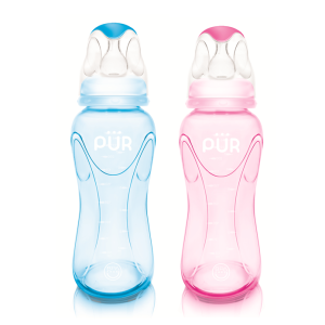 Pur Advanced Slim Neck Feeding Bottle 125ml - 1801 (Pink / Blue)