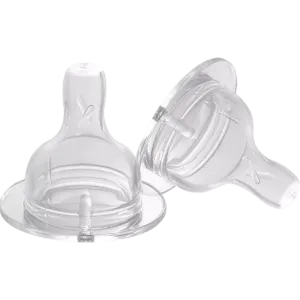 Pur Silicone W/N Nipple - M (2pcs) (Medium Flow) - 3256