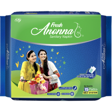 Fresh Anonna Sanitary Napkin Belt System (15 Pads)