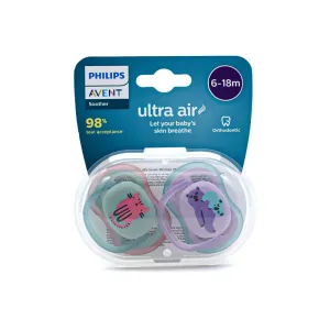Philips Avent Ultra Air Orthodontic Pacifier Soother 6-18m