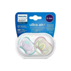 Philips Avent Ultra Air Orthodontic Pacifier Soother 0-6m Girl