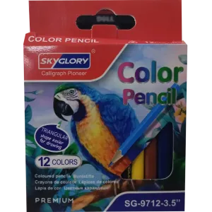 Sky Glory (9712) Color Pencil 3.5 Inch (12 pcs Paper Box)