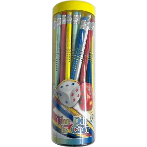Acmeliae HB Die Cast Pencils (43100) – 48 Pcs Jar