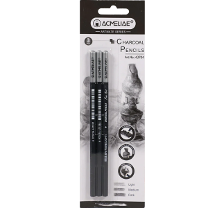 Acmeliae (43137) 7'12 Light Charcoal Pencils