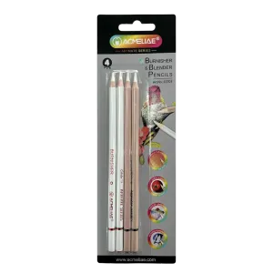 Acmeliae (43703) 2 pcs Blender 2pcs Burnisher Pencil