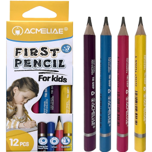 Acmeliae First Kids Pencil (Age Plus 3) - 12 pcs Paper Box Set - 43755