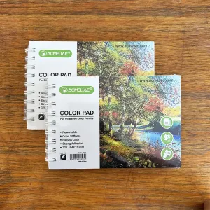 Acmeliae 44023 Color Pad For Oil Based Color Pencils (30 Page, 160g, 32K 184*130mm)