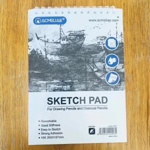 Acmeliae 44027 Sketch Pad For Drawing Pencil & Charcoal Pencils (30 Page, 150g, 16K 260*187mm)