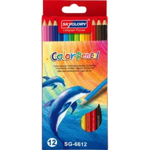 Sky Glory (9712) Color Pencil 7 Inch (12 Pcs Paper Box)