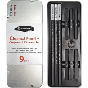 Acmeliae Compressed Charcoal Pencil (C‑0009)  