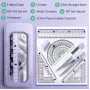 Anti-Myopia Compass & Ruler Set - 8 Pcs