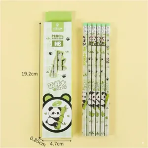Panda Cartoon HB Pencils - 6pcs Pack