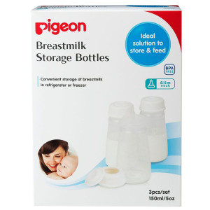 Pigeon Breast Milk Storage Sn PP Bottle 150 ml (3 Pcs) - 16583