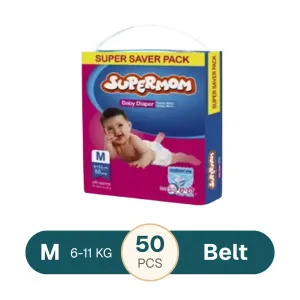 Supermom Baby Diaper Belt M (6-11 kg) 50 pcs