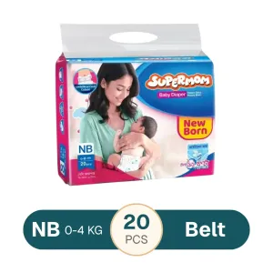 Supermom Baby Diaper New Born (0-4kg) - 20 pcs